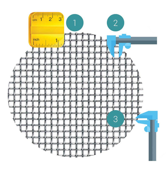 Stainless steel wire mesh measure tool