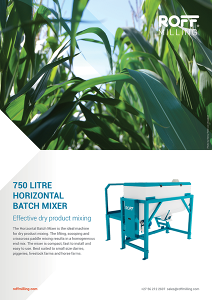 Roff 750 litre mixer brochure cover