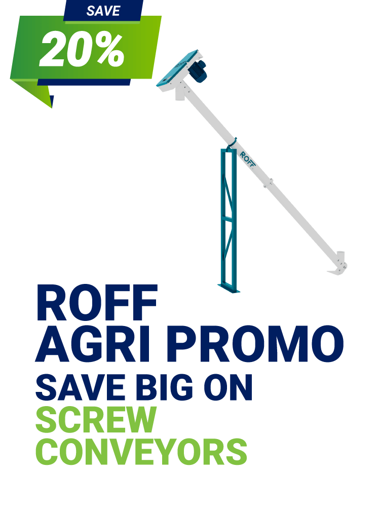 Roff Agri promotions - 3 and 4 m screw conveyors