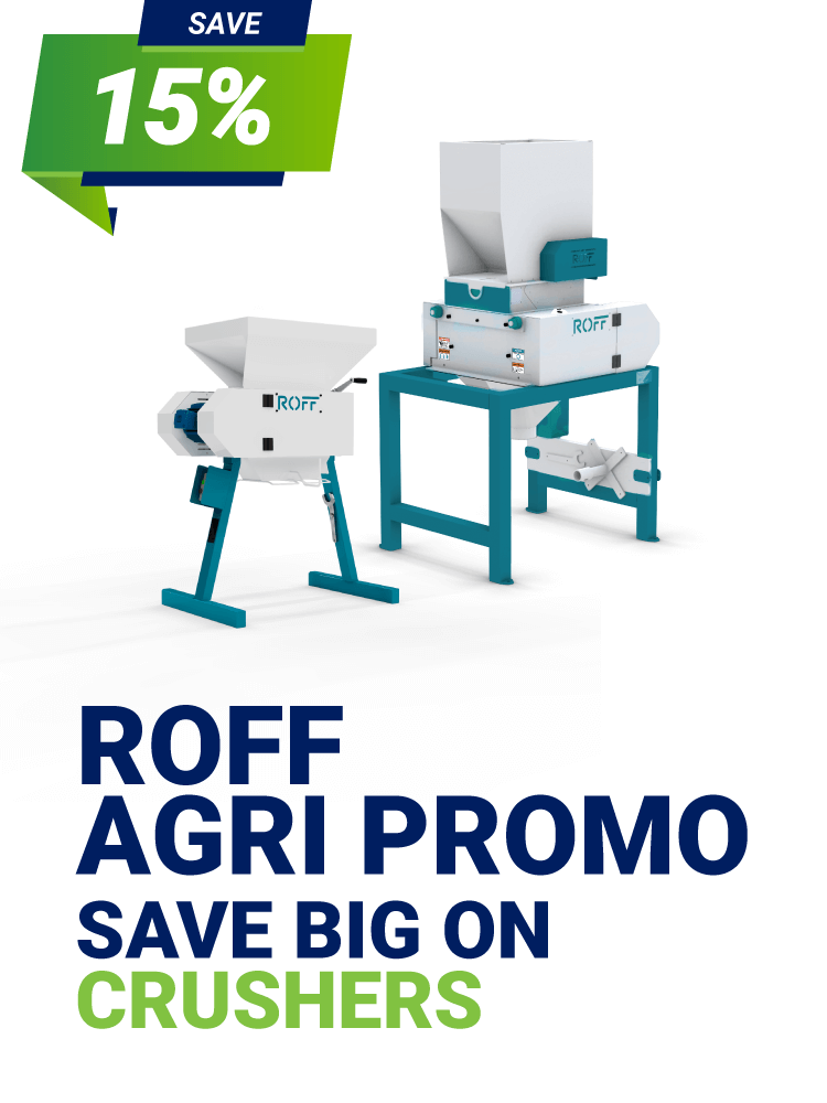 Roff Agri promotion - 15% off crushers