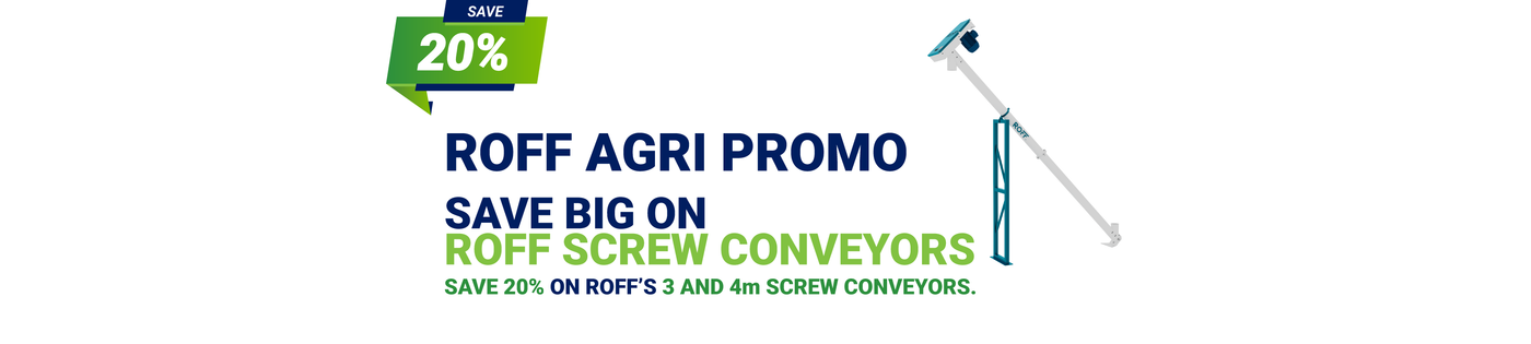 Roff Agri promotions - 3 and 4 m screw conveyors