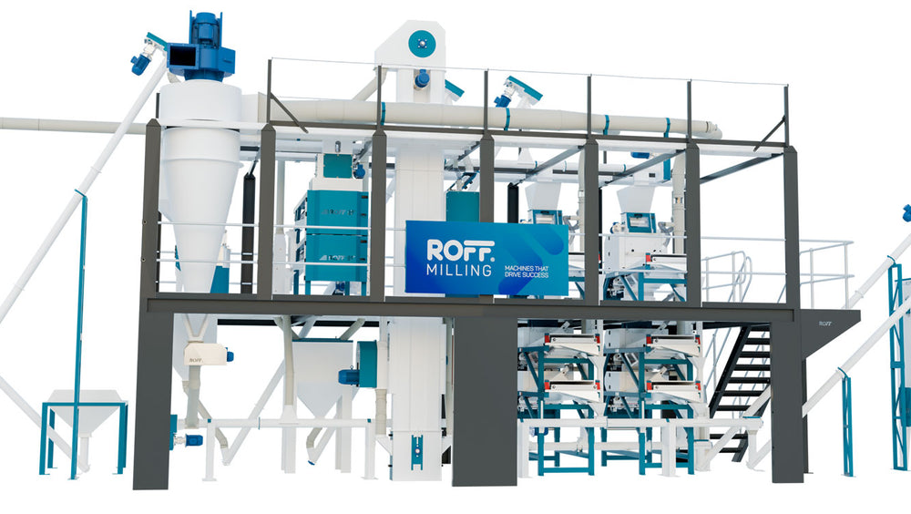 Roff R-40 maize mill 2 to 3 ton per hour front