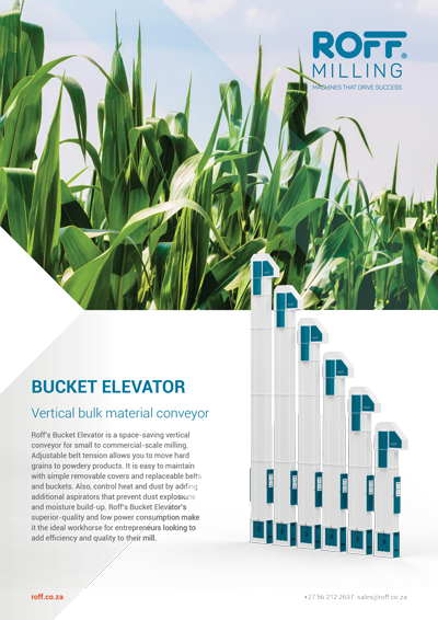 Roff Bucket Elevator brochure cover