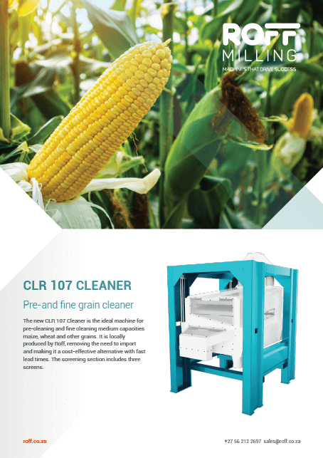 Roff CLR 107 Cleaner Brochure cover
