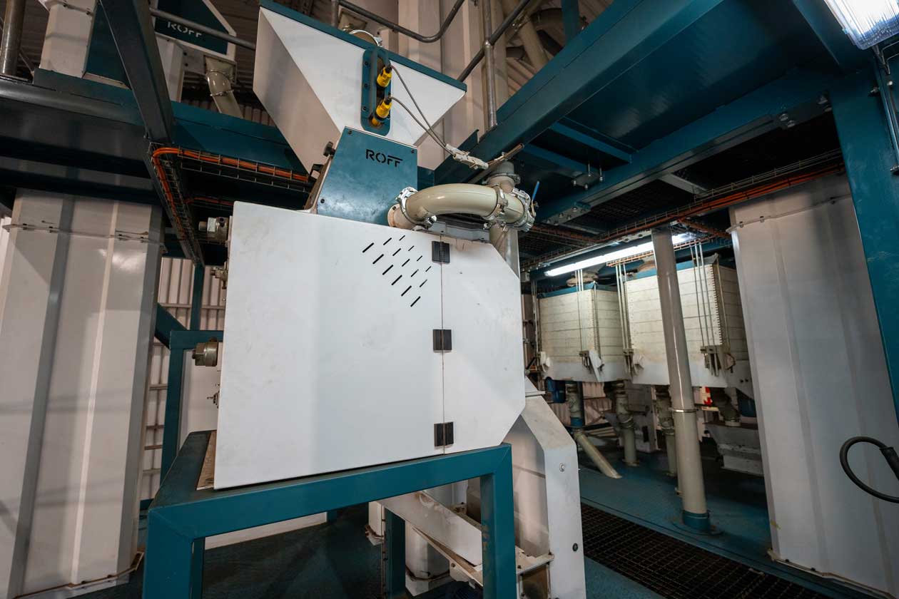 Roff Rosehip processing system crusher