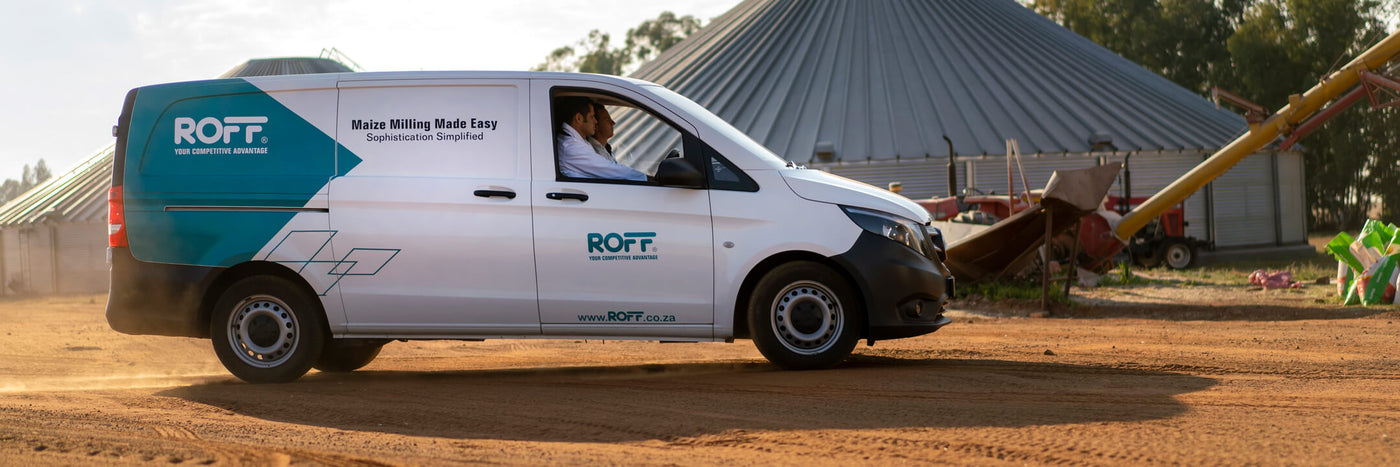 Roff Technical support team in van