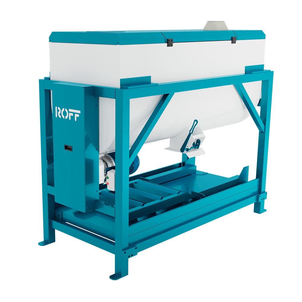 Roff Horizontal 750L Paddle batch mixer packed