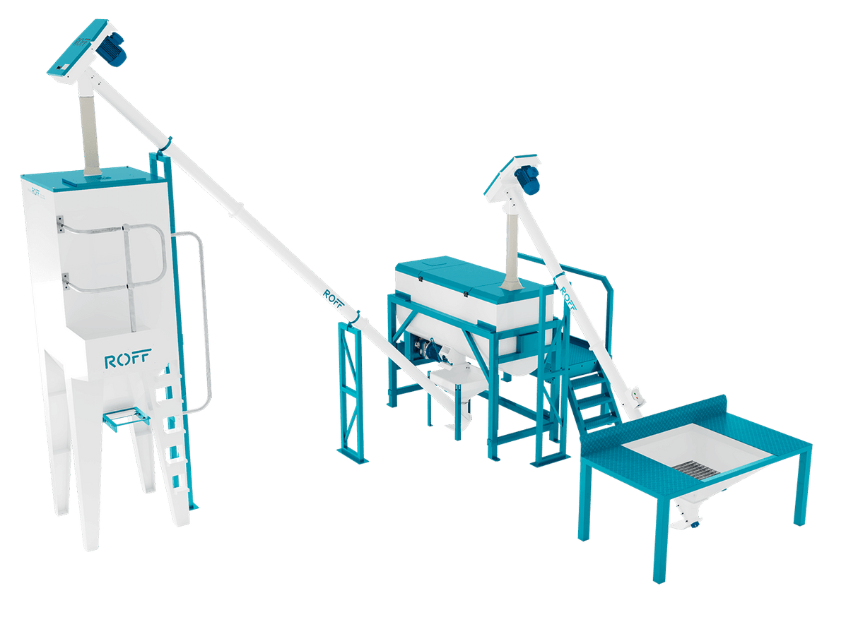 Roff Horizontal 750L Paddle batch mixer application