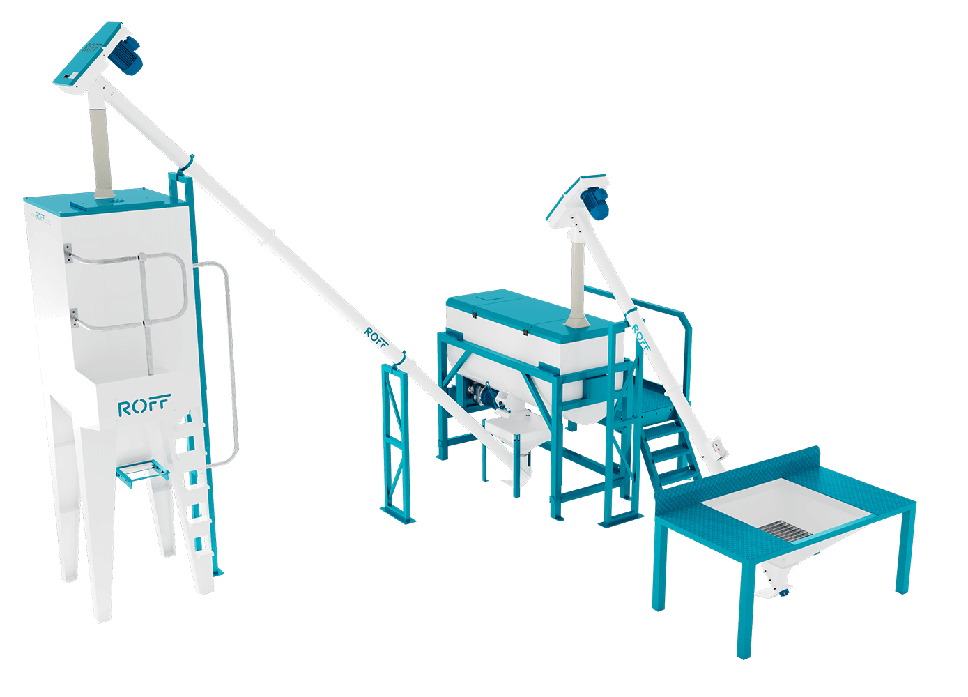 Roff Horizontal 750L Paddle batch mixer application