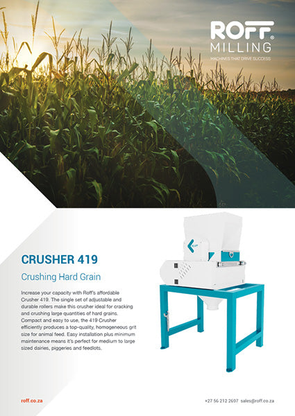 Roff 419 Crusher brochure cover