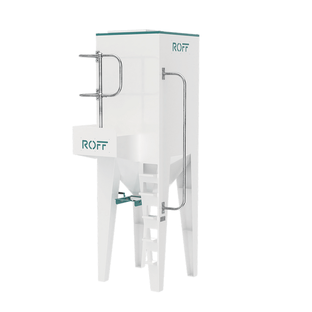 Storage Bin with Slide Gate/Chute Outlet 1.8 Cubic Meter