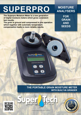 Superpro moisture meter brochure cover