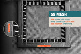 #58 Mesh | 304 Stainless Steel | 323 Micron / 0.323mm Aperture (Hole Size) | 58 Mesh Wires per Inch | 0.115mm Wire Diameter | 1m x 1.32m