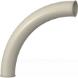 Bends R=5D - long radius - 90 degree | 100 diameter | 2mm thick | Powder coated