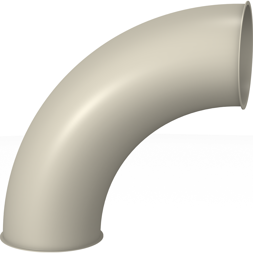 Bends R=2D - 90 degree | 224 diameter | 1.5mm thick | Powder coated