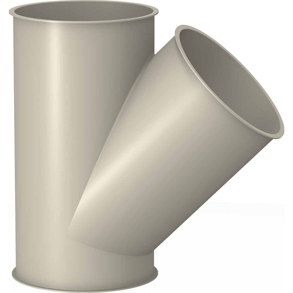 Forks 45 degree | 150 diameter | 1.5mm thick | Powder coated