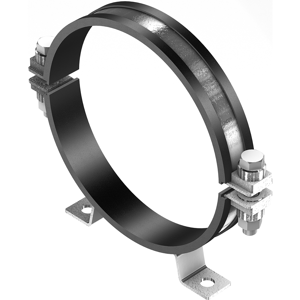 Pipe clamps for wall mounting | 120 diameter | Galvanized