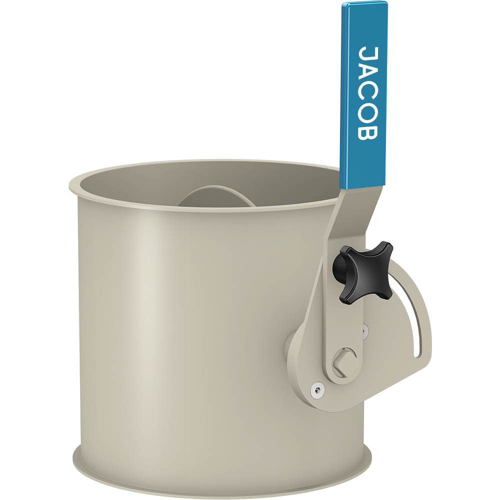 Throttle valves without seal - hand operated | 100 diameter | 1.5mm thick | Powder coated