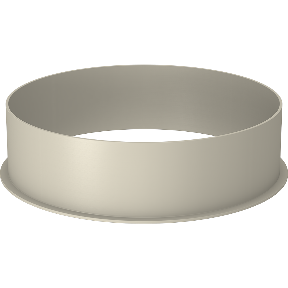 Welding ends | 120 diameter | 55mm lenght - flanged on one side | 2mm thick | Powder coated