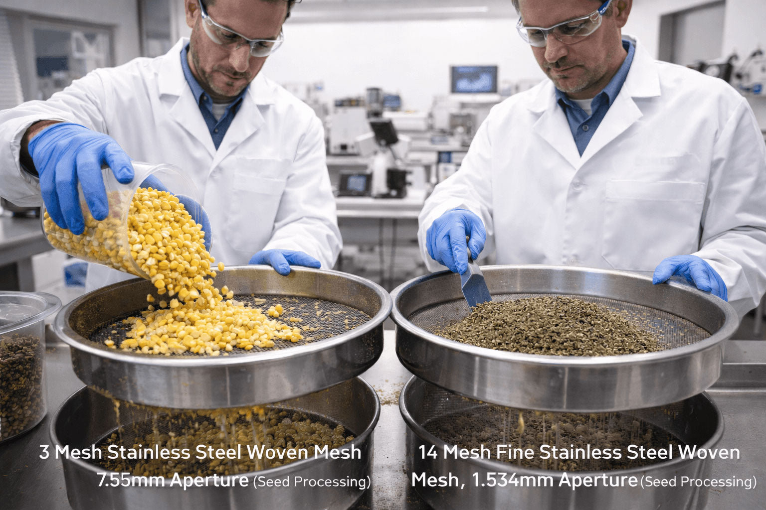 Food processing with Roff woven stainless steel wire mesh