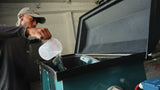 Measured water added to maize in the Roff 70-litre horizontal batch mixer