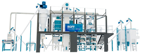 Roff R-40 maize mill 2 to 3 ton per hour front