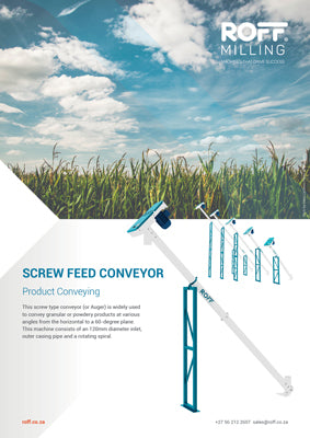 Roff Screw Conveyor brochure cover