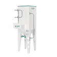 Storage Bin with Slide Gate/Chute Outlet 1.8 Cubic Meter