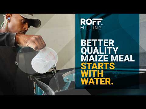 Koot Jordaan explains conditioning maize for service milling with the Roff 70-litre horizontal batch mixer