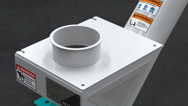 Screw conveyor, inlet cover, 120ø