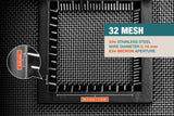 #32 Mesh | 304 Stainless Steel | 634 Micron / 0.634mm Aperture (Hole Size) | 32 Mesh Wires per Inch | 0.16mm Wire Diameter | 1m x 1.32m