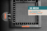 #38 Mesh | 304 Stainless Steel | 518 Micron / 0.518mm Aperture (Hole Size) | 38 Mesh Wires per Inch | 0.15mm Wire Diameter | 1m x 1.32m