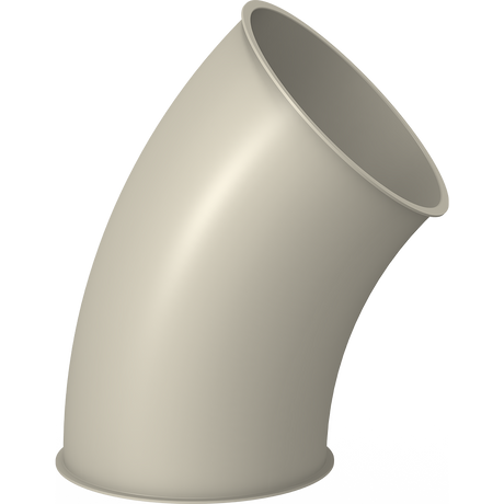 Bends R=2D - 45 degree | 120 diameter | 1.5mm thick | Powder coated 
