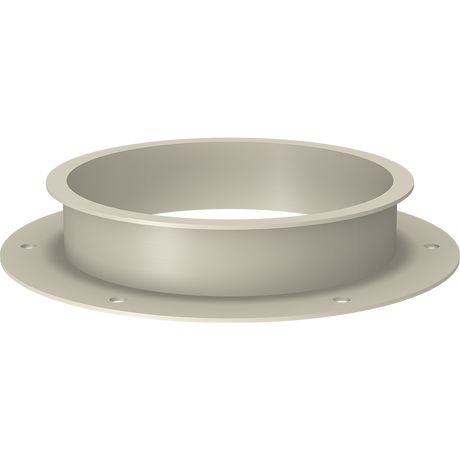 Connecting flange | 120 diameter | 1.5mm thick | Powder coated 