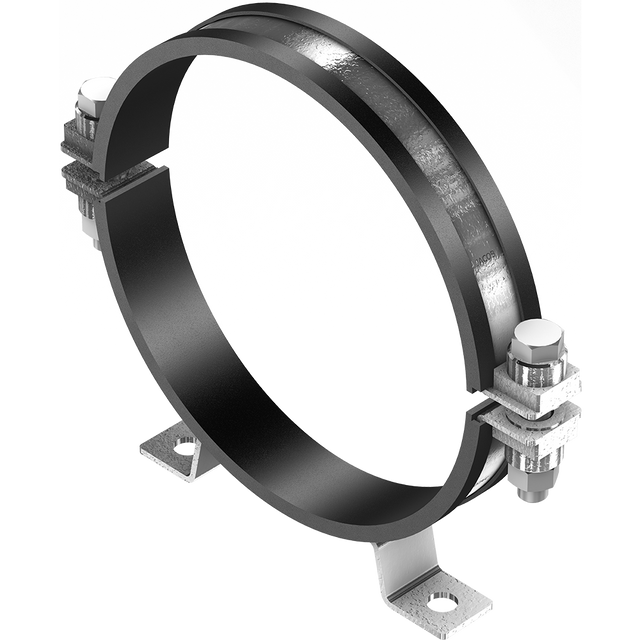 Pipe clamps for wall mounting | 120 diameter | Galvanized