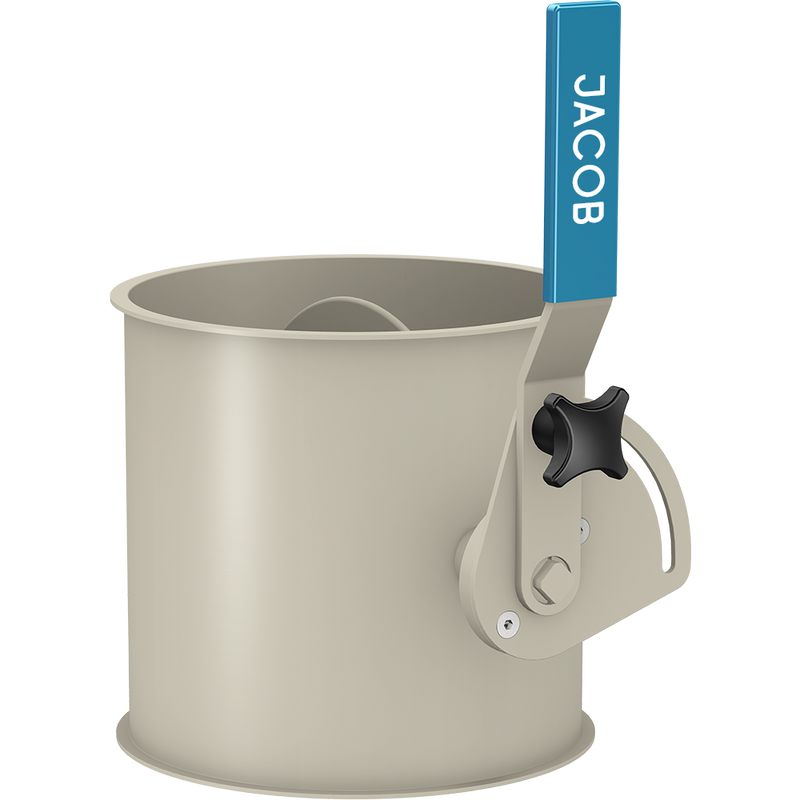 Throttle valves without seal - hand operated | 100 diameter | 1.5mm thick | Powder coated 