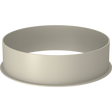 Welding ends | 150 diameter | 55mm length - flanged on one side | 2mm thick | Powder coated 